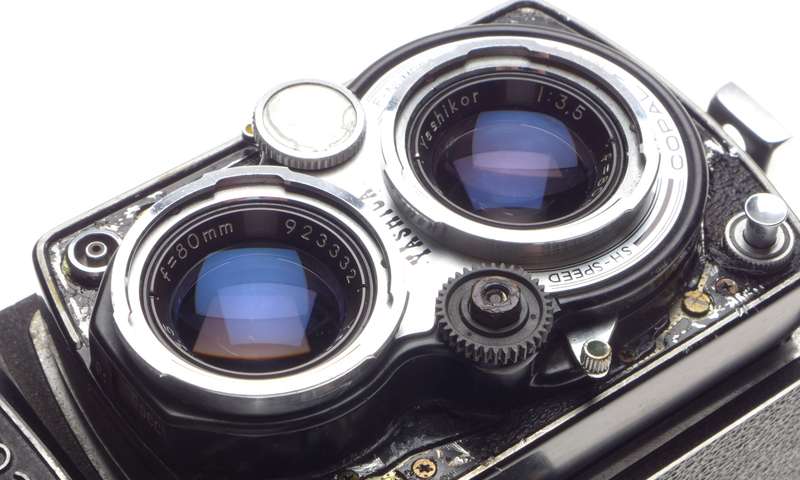 Yashica D medium format camera TLR Yashicor 3.5 f=80mm for Repair - Yashica