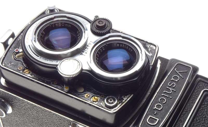 Yashica D medium format camera TLR Yashicor 3.5 f=80mm for Repair - Yashica