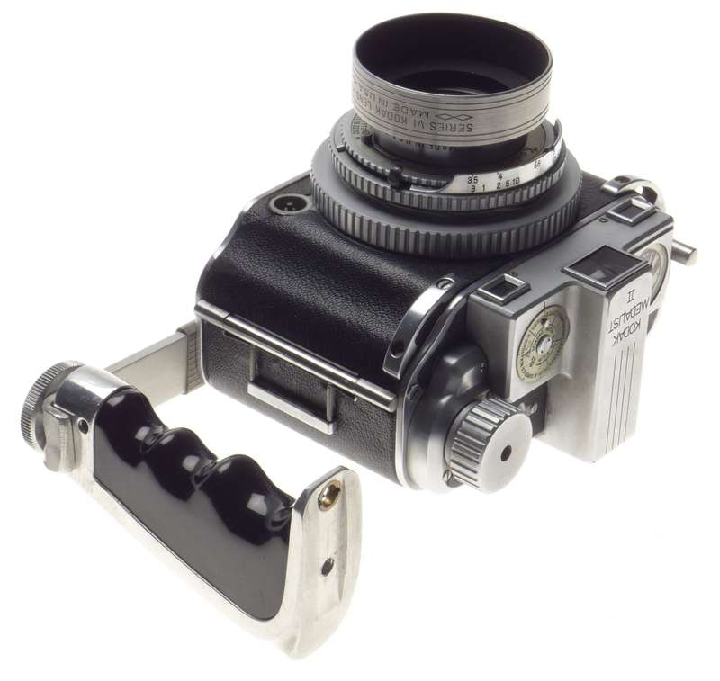 Kodak EKTAR 3.5 f=100mm Medalist II 3.5/100mm Rare lens film camera grip