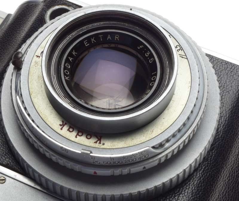 Kodak EKTAR 3.5 f=100mm Medalist II 3.5/100mm Rare lens film camera grip