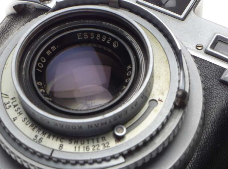 Kodak EKTAR 3.5 f=100mm Medalist II 3.5/100mm Rare lens film camera grip