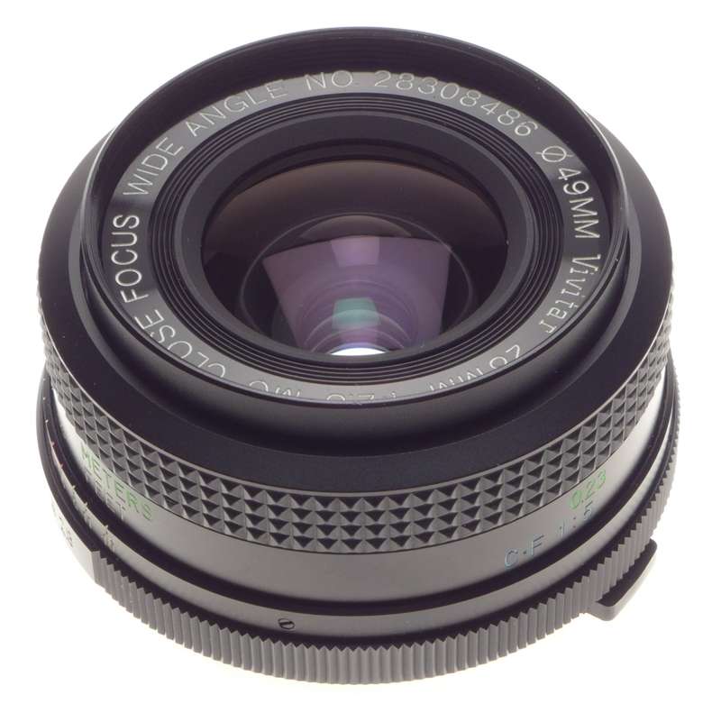 Vivitar 28mm f2.8 SLR vintage film lens MC Close Focus Wide Angle O/OM