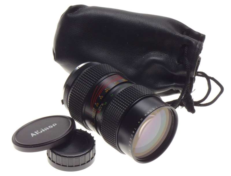 Super Albinar Auto Zoom 1:3.5-105mm SLR vintage film camera lens used