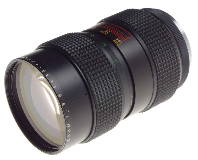 Super Albinar Auto Zoom 1:3.5-105mm SLR vintage film camera lens used