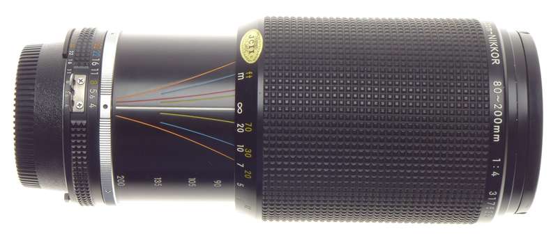 Zoom-Nikkor 80-200mm 1:4.5 Nikon SLR camera AI-S caps used lens - Nikon