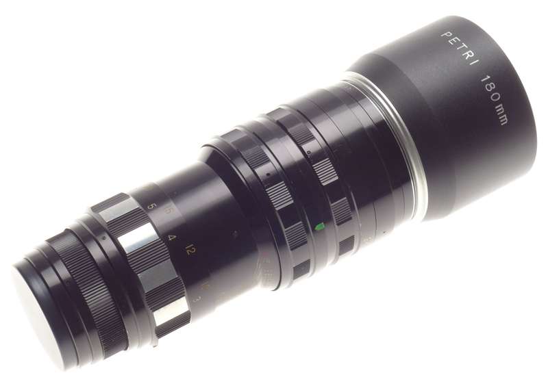 PETRI 180mm Kuribayashi C.C 1:3.5 Vintage Mint camera lens 3.5/180 kit