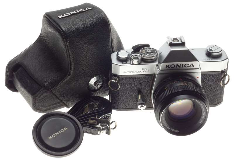 Konica Autoreflex T3 "Just Serviced" Hexanon AR 50mm F1.7 SLR camera kit