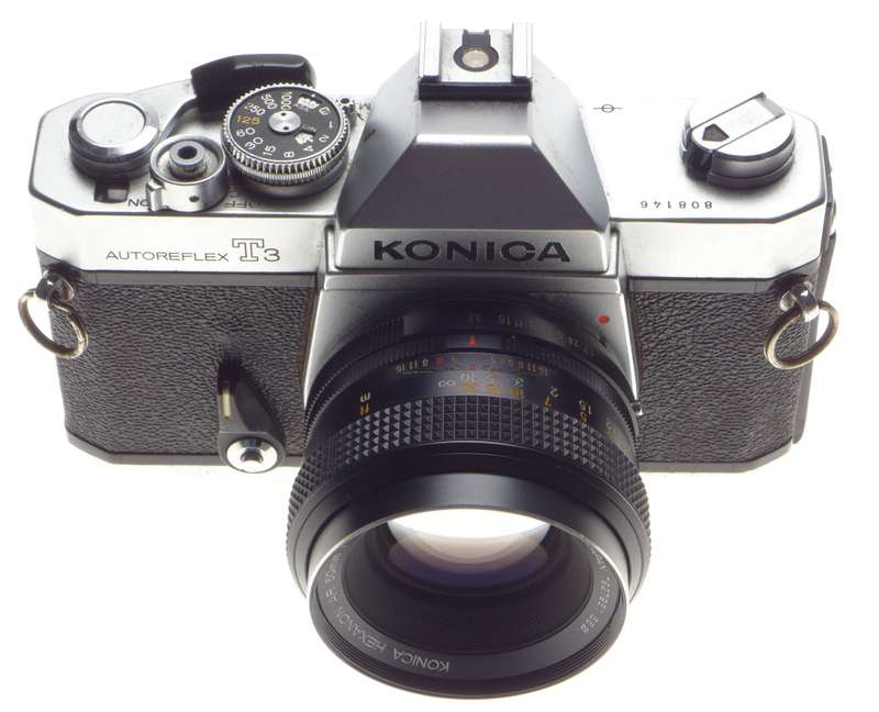 Konica Autoreflex T3 "Just Serviced" Hexanon AR 50mm F1.7 SLR camera kit