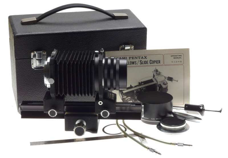 PENTAX Bellows Takumar 4/100mm Macro lens Rare Slide Copier SLR