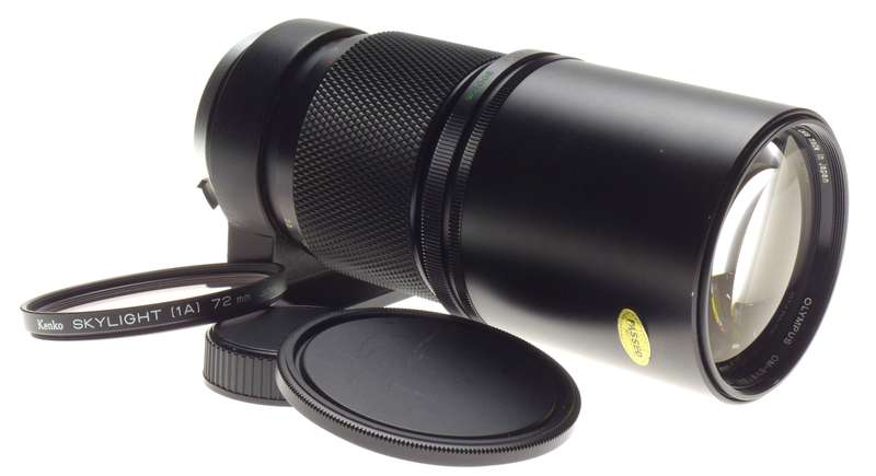 Olympus OM-System Auto-S 1:4.5 f=300mm Zuiko 4.5/300mm film camera lens 35mm