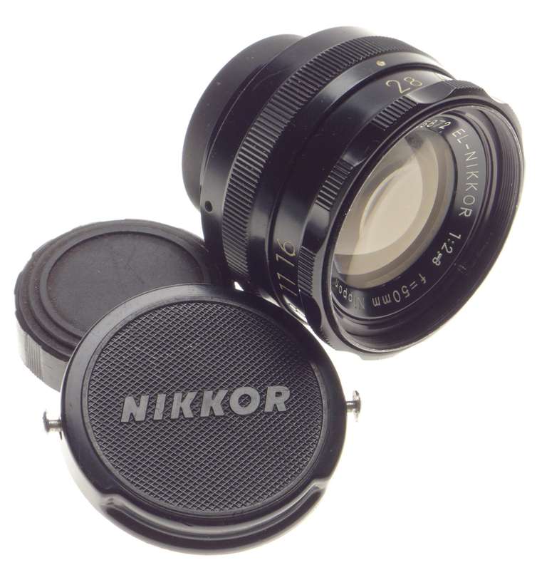 EL-Nikkor 1:2.8 f=50mm enlarging lens vintage film old used condition. - Nikon