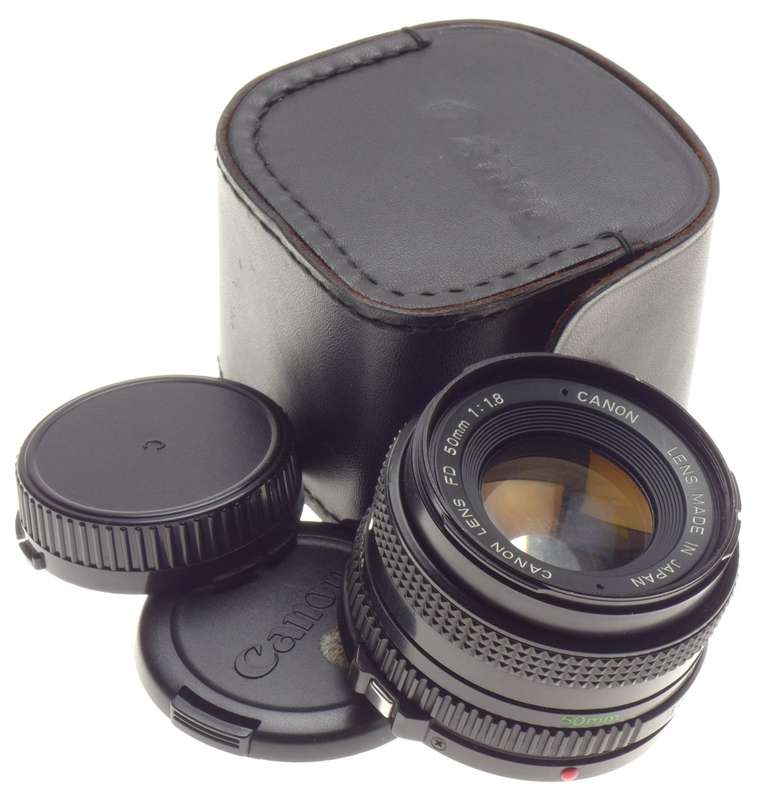 Canon Lens FD 50mm 1:1.8 fits SLR 35mm film cameras 1.8/50 f=50mm - Canon