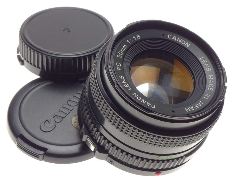 Canon Lens FD 50mm 1:1.8 fits SLR 35mm film cameras 1.8/50 f=50mm - Canon