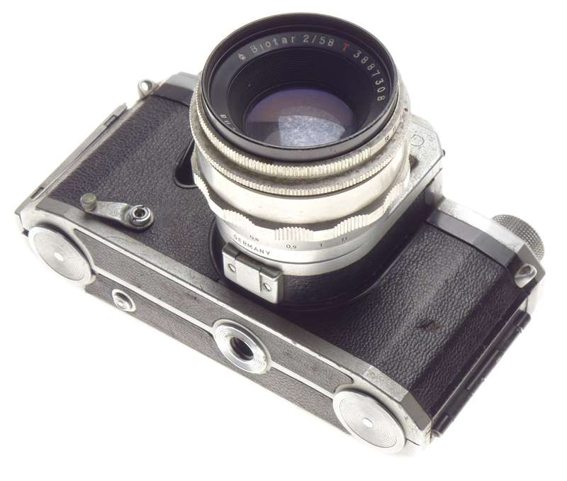 Zeiss Ikon VEB Contax D Biotar 2/58 red T Carl Zeiss lens