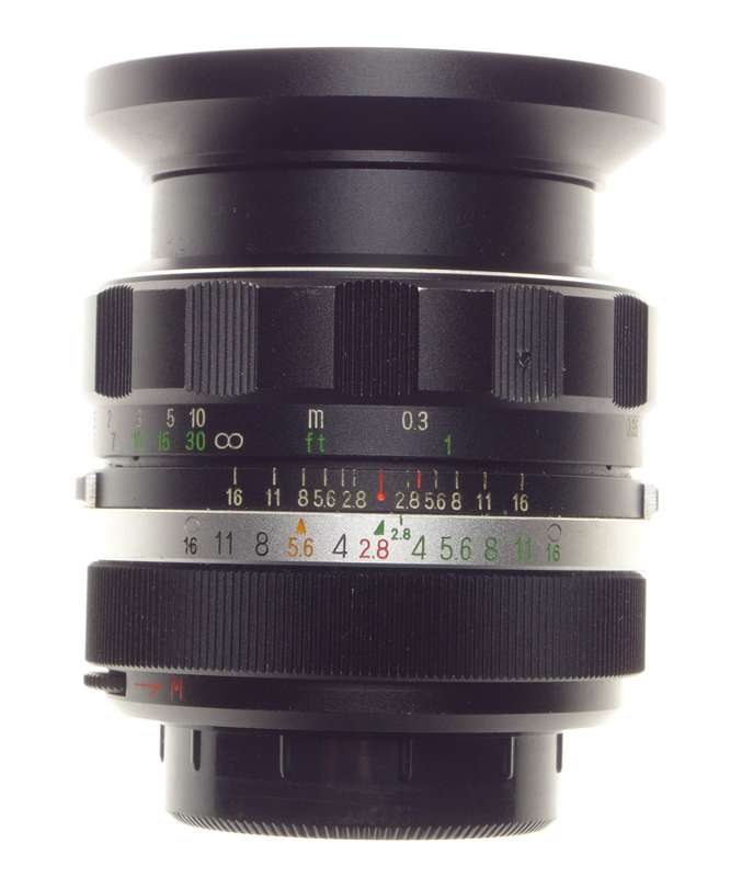 Soligor Wide-Auto 1:2.8 f=35mm 49mm filter lens hood caps case SLR