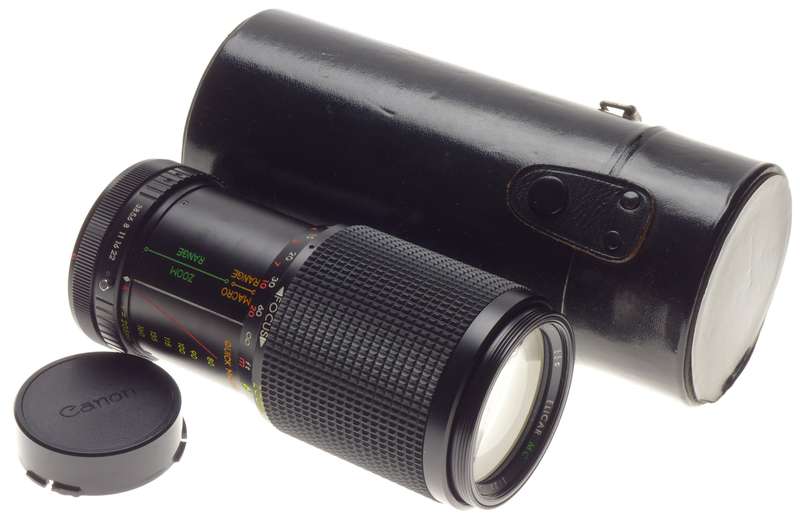 Quick Macro ELICAR MC 80-205mm 1:3.8 Zoom Canon FD mount SLR vintage lens
