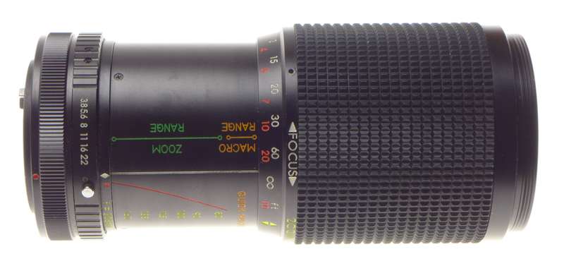 Quick Macro ELICAR MC 80-205mm 1:3.8 Zoom Canon FD mount SLR vintage lens