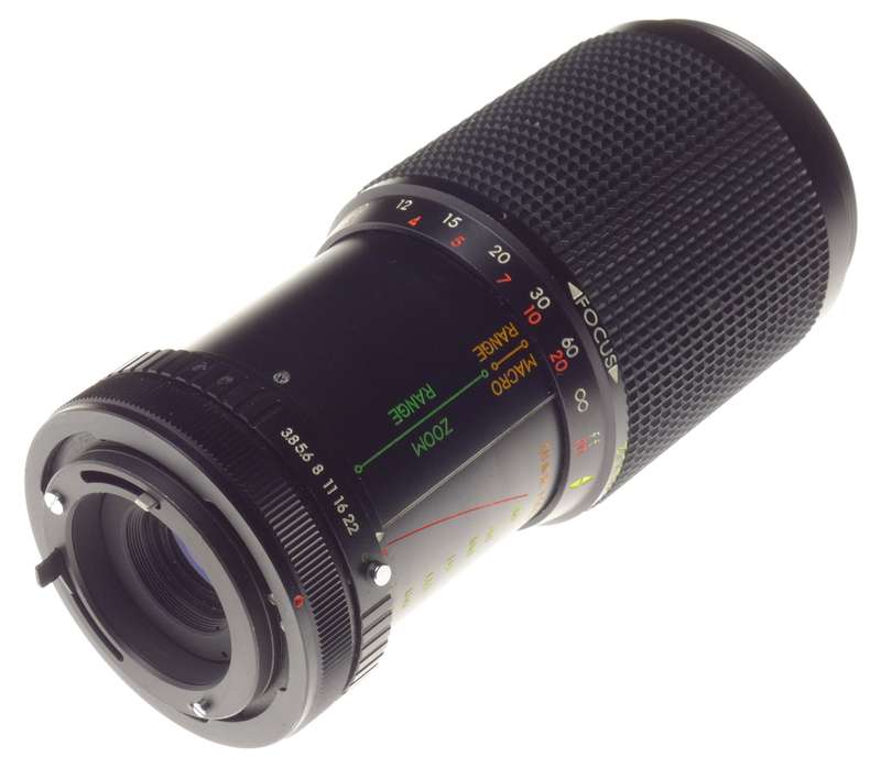 Quick Macro ELICAR MC 80-205mm 1:3.8 Zoom Canon FD mount SLR vintage lens