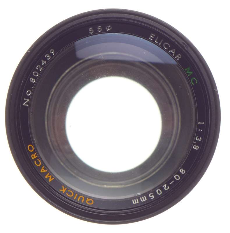 Quick Macro ELICAR MC 80-205mm 1:3.8 Zoom Canon FD mount SLR vintage lens