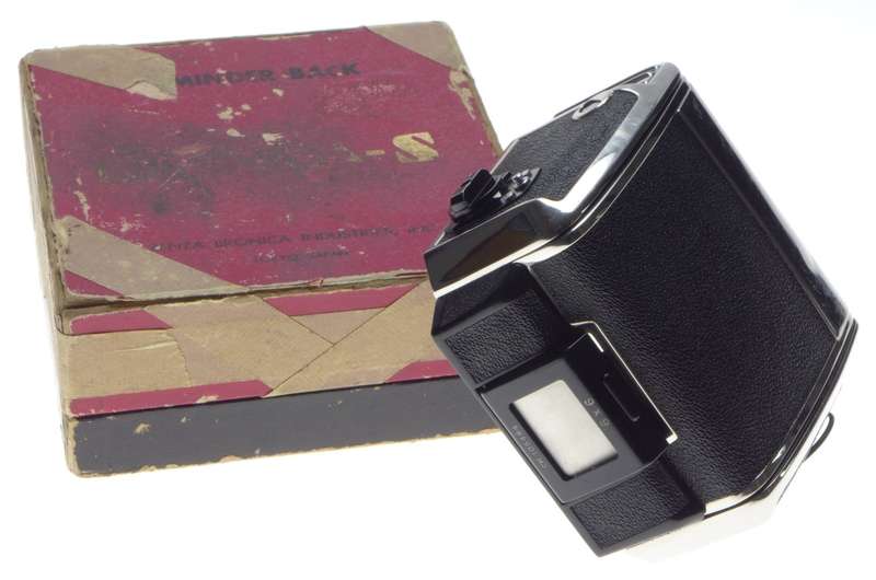 BRONICA S2a 6x6 chrome Medium format film camera film back holder dark slide boxed - Mamiya