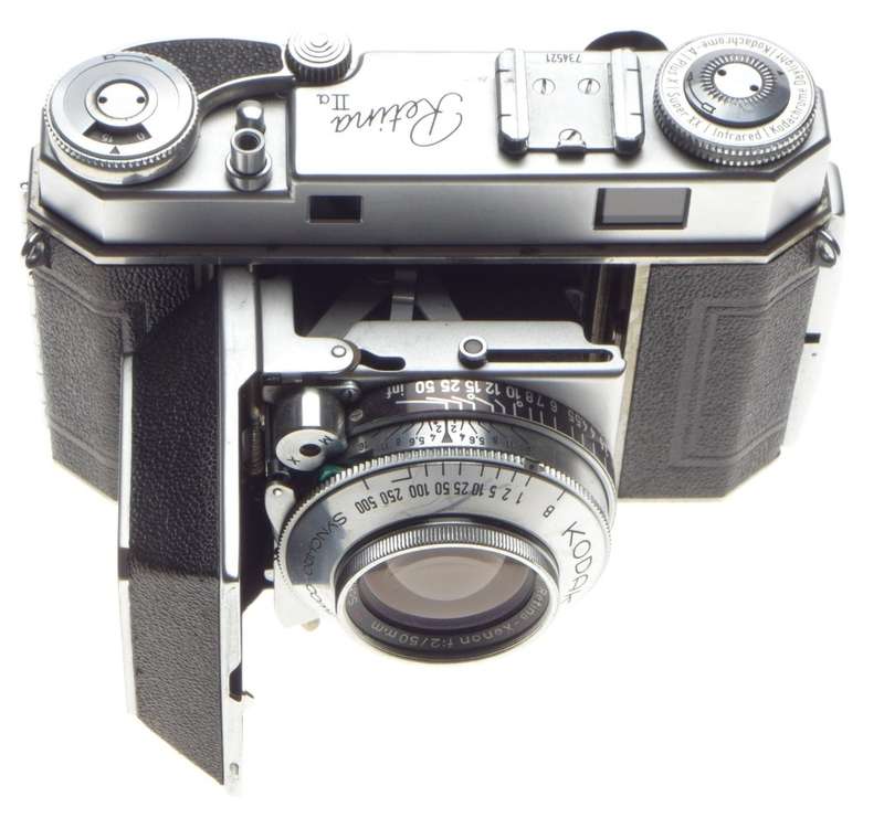 KODAK Retina IIa Vintage film camera Schneider XENON 2/50mm lens f=50mm Case filter hood kit