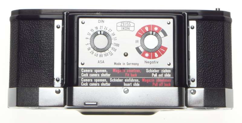 ZEISS Ikon Contaflex 35mm classic film back holder EXCELLENT with dark slide complete device
