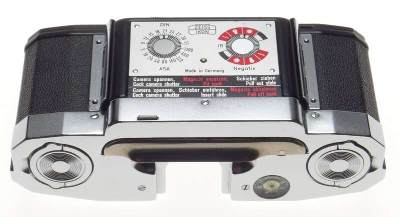 ZEISS Ikon Contaflex 35mm classic film back holder EXCELLENT with dark slide complete device