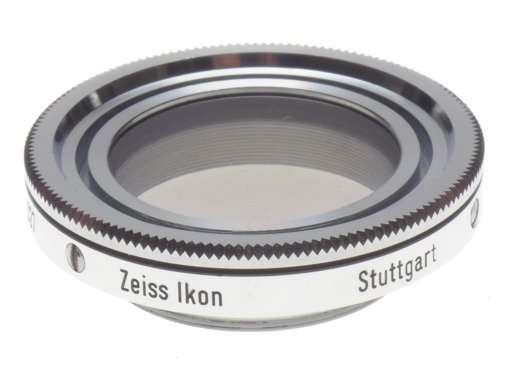 ZEISS Ikon CONTAPOL 3x S27 338 Chrome polarizing filter lens for Contaflex vintage 35mm film camera