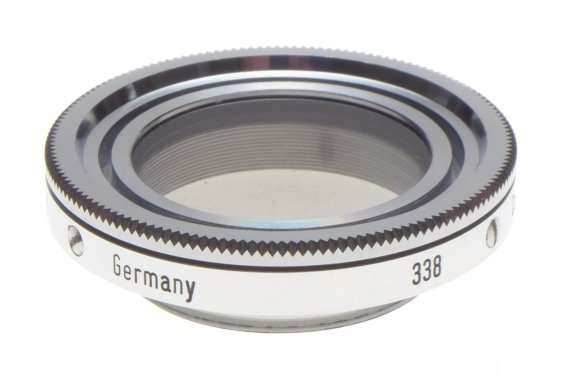 ZEISS Ikon CONTAPOL 3x S27 338 Chrome polarizing filter lens for Contaflex vintage 35mm film camera