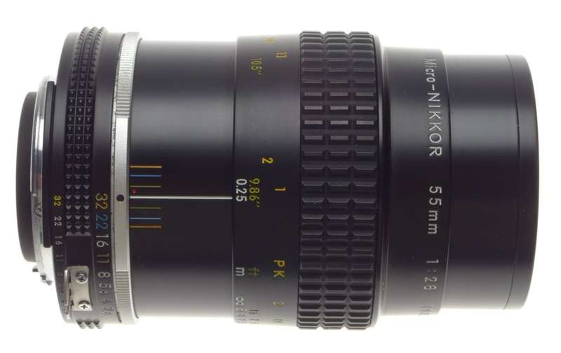 Micro-NIKKOR 55mm 1:2.8 MINT JUST SERVICED AI-s 35mm SLR macro close focus 1:2/55mm lens caps - Niko