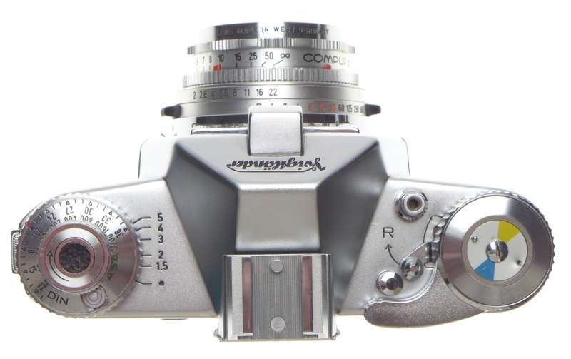 Voigtlander Bessamatic 35mm Vintage SLR film camera Color-Skopar X 2.8/50mm case box mint