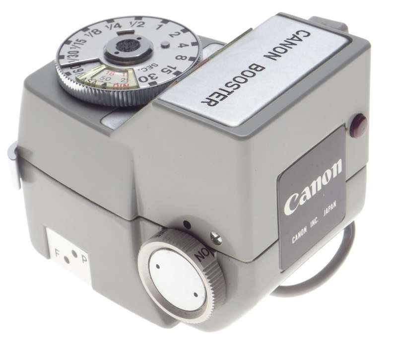 CANON boxed Booster for FT QL light exposure meter vintage SLR film camera accessory case