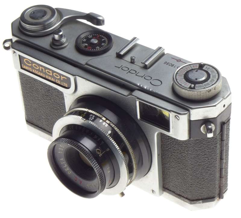 Condor 35mm Rangefinder film camera fixed lens DELTA 3.5/45mm Display piece - Condor