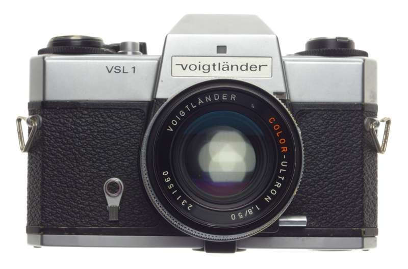 Voigtlander VSL 1 SLR Chrome 35mm Film camera Color-Ultron 1.8/50mm lens f=50mm - Voigtlander
