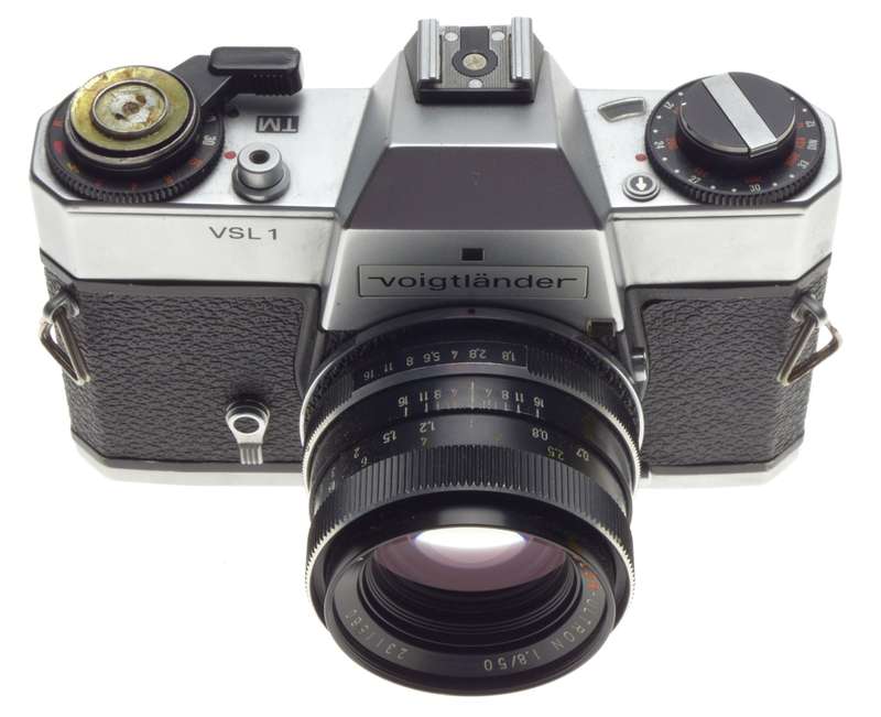 Voigtlander VSL 1 SLR Chrome 35mm Film camera Color-Ultron 1.8/50mm lens f=50mm - Voigtlander