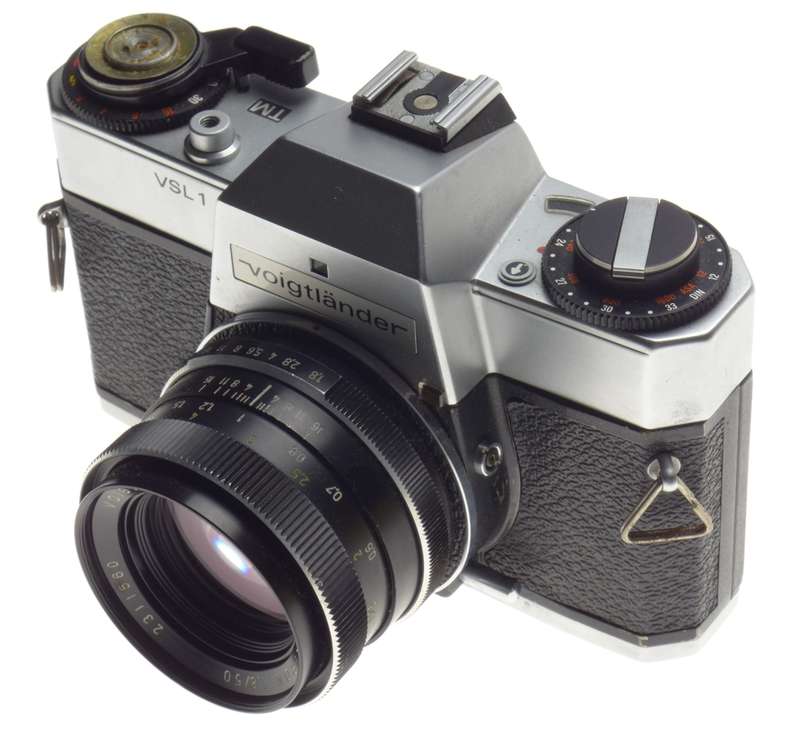 Voigtlander VSL 1 SLR Chrome 35mm Film camera Color-Ultron 1.8/50mm lens f=50mm - Voigtlander