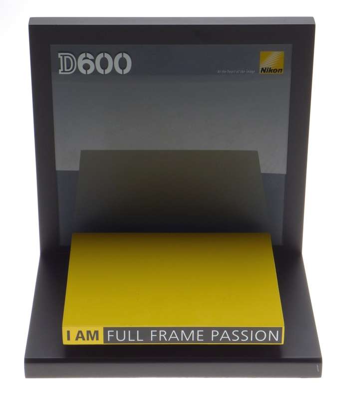Nikon D600 Digital camera shop display stand