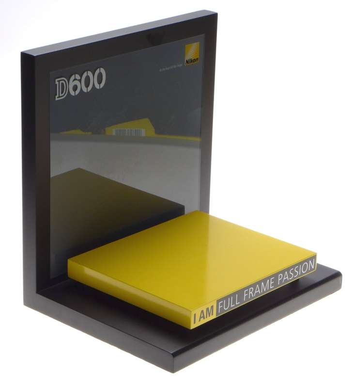 Nikon D600 Digital camera shop display stand