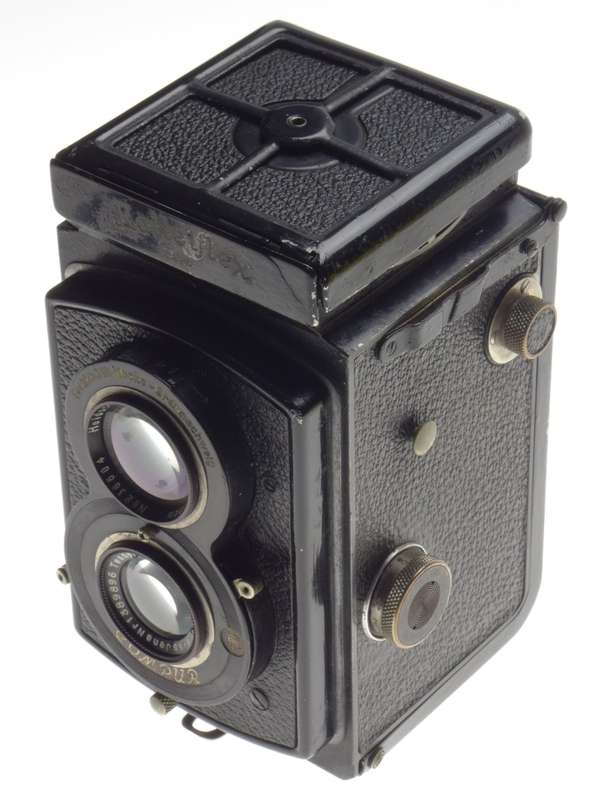 Rolleiflex Vintage classic Twin Lens Reflex TLR Zeiss Tessar 3.8 f=7,5cm leather case