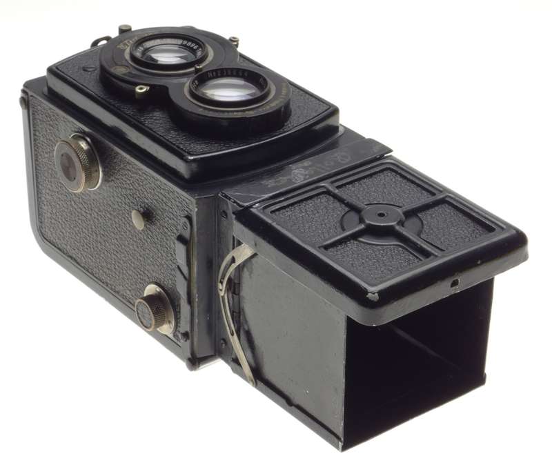 Rolleiflex Vintage classic Twin Lens Reflex TLR Zeiss Tessar 3.8 f=7,5cm leather case