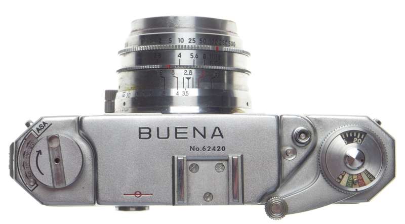 Buena rangefinder 35mm film camera 2.8 f=35mm vintage case included - Bueno