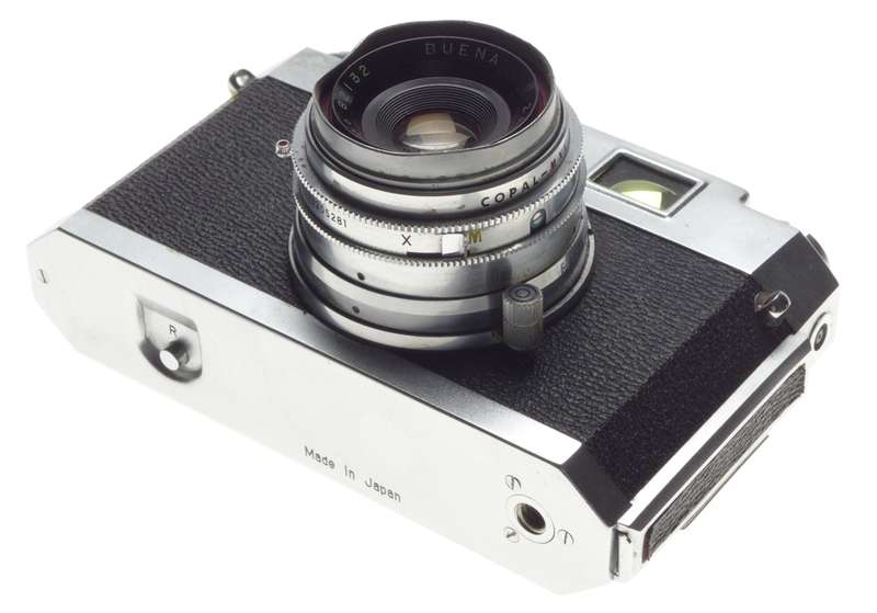 Buena rangefinder 35mm film camera 2.8 f=35mm vintage case included - Bueno