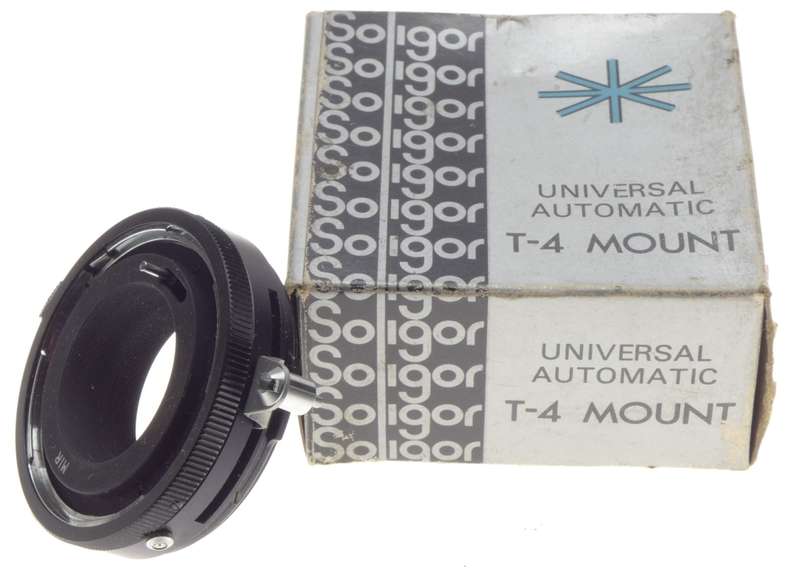MIR Universal Automatic T-4 SLR 35mm camera lens mount adapter boxed Miranda SE