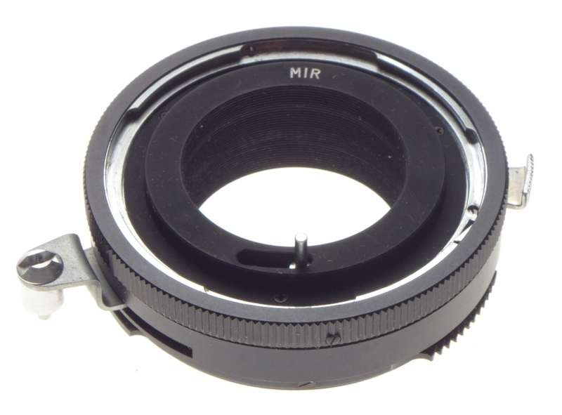 MIR Universal Automatic T-4 SLR 35mm camera lens mount adapter boxed Miranda SE