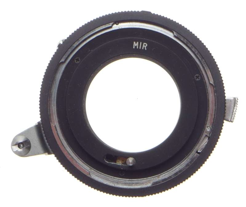 MIR Universal Automatic T-4 SLR 35mm camera lens mount adapter boxed Miranda SE
