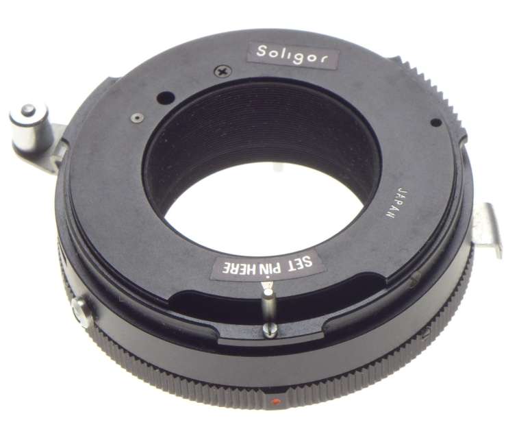MIR Universal Automatic T-4 SLR 35mm camera lens mount adapter boxed Miranda SE