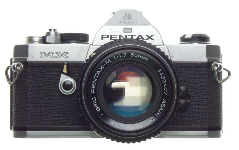 Pentax MX SLR 35mm film camera vintage SMC Pentax-M 1.7 f=50mm lens 1.7/50 - Pentax