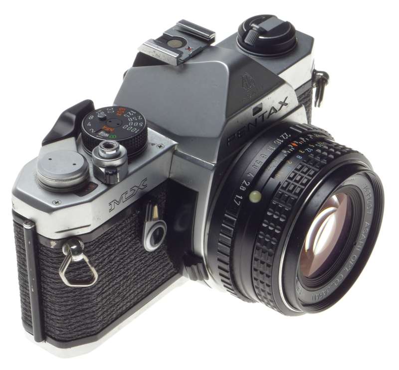 Pentax MX SLR 35mm film camera vintage SMC Pentax-M 1.7 f=50mm lens 1.7/50 - Pentax
