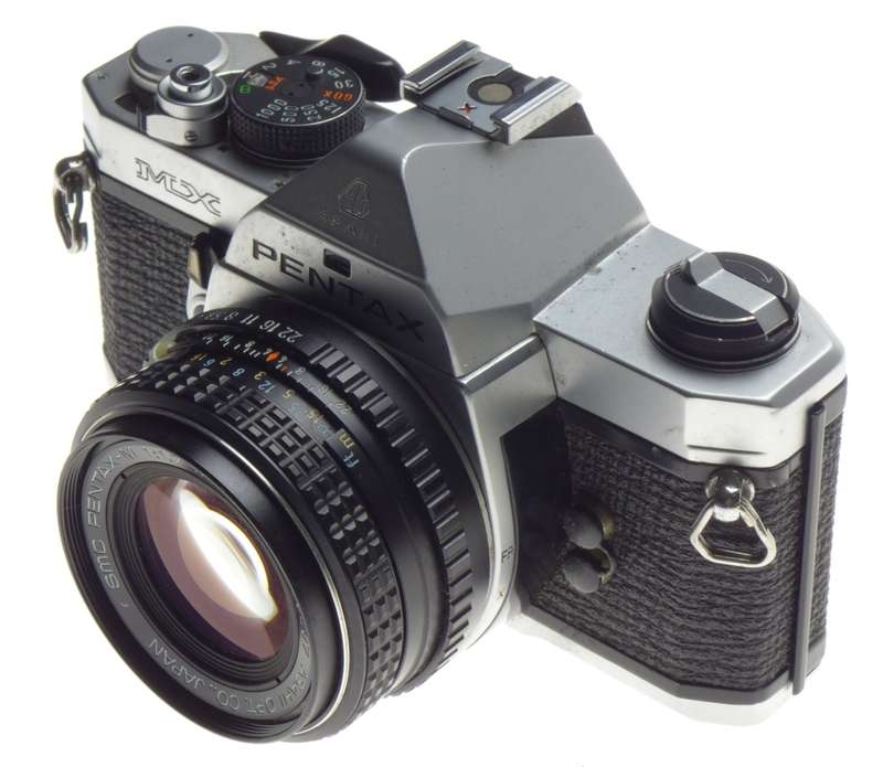 Pentax MX SLR 35mm film camera vintage SMC Pentax-M 1.7 f=50mm lens 1.7/50 - Pentax