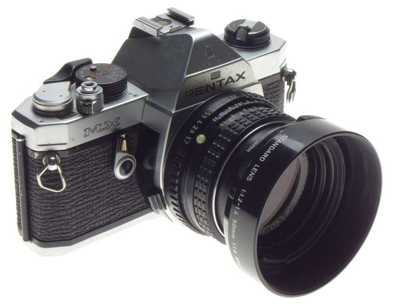 Pentax MX SLR 35mm film camera vintage SMC Pentax-M 1.7 f=50mm lens 1.7/50 - Pentax